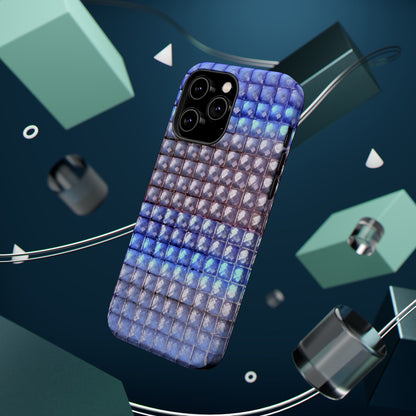 MagSafe "blue studs" airbrush iPhone case