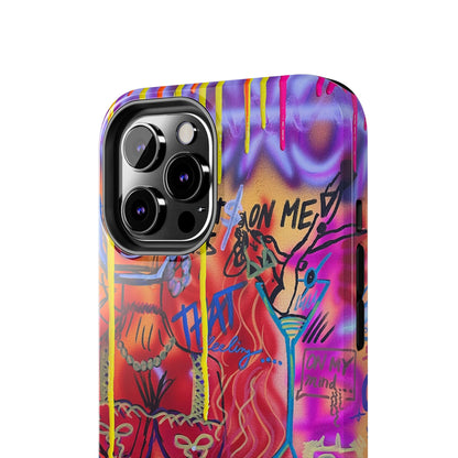 "shots on me" airbrush iPhone case
