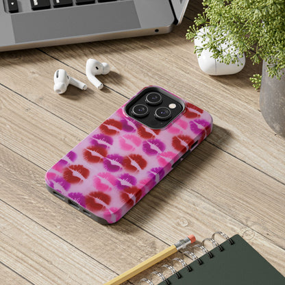 "mwah" airbrush iPhone case