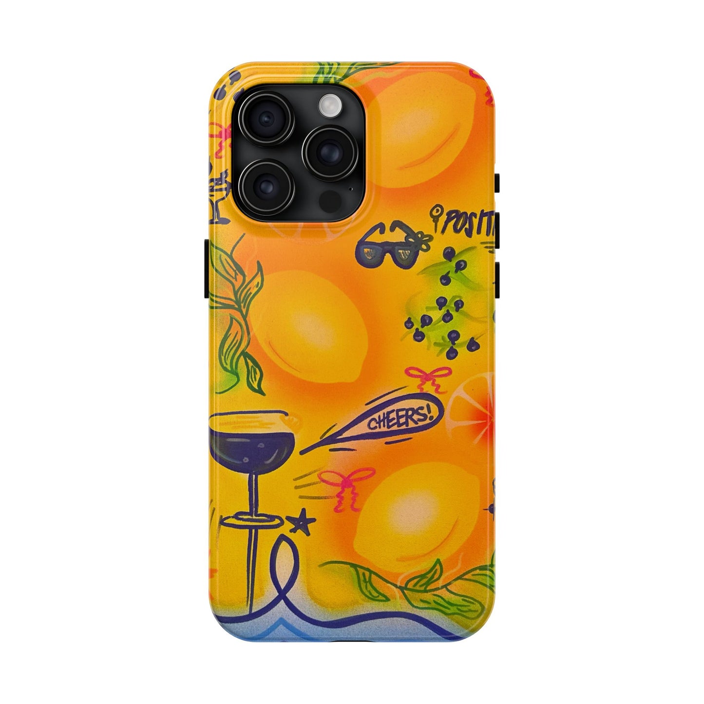 "citrus coastline" airbrush iPhone case