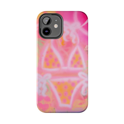 "yellow polka dot bikini" airbrush iPhone case