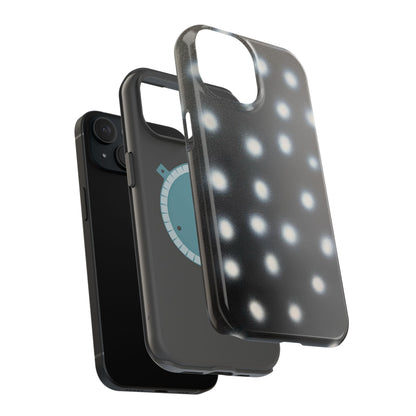 MagSafe "coconut noir polka dot" airbrush iPhone case