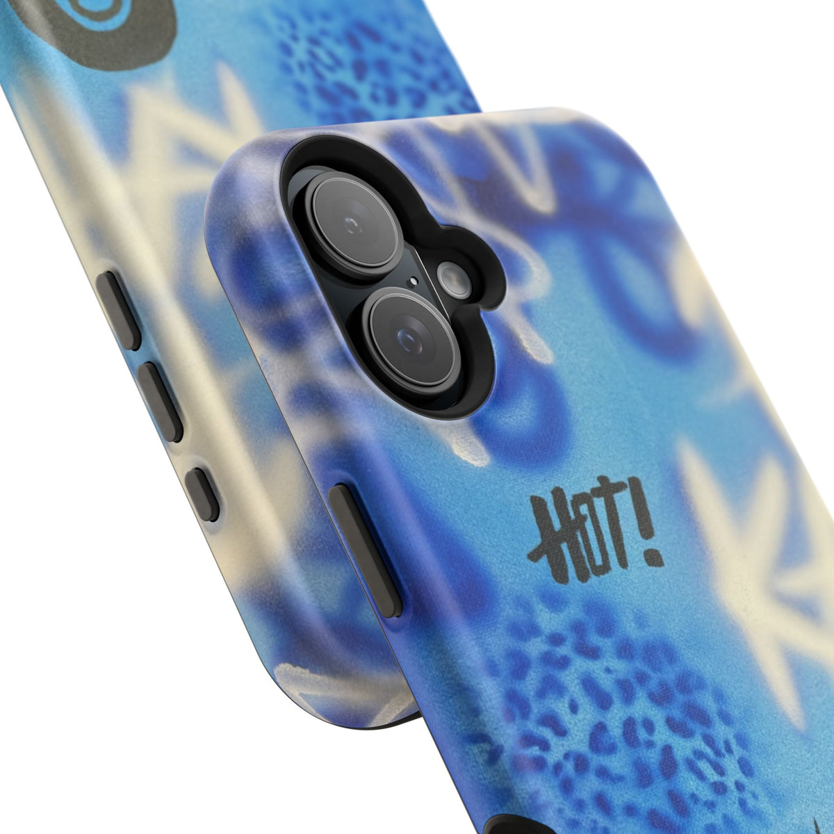 MagSafe "brilliant blues" airbrush iPhone case