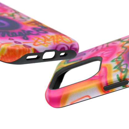 MagSafe "farbenfrohes Chaos" Airbrush-iPhone-Hülle