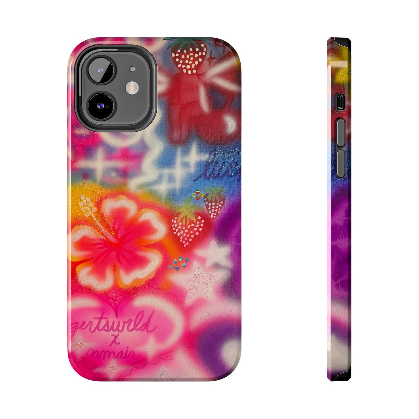 "luck and luv" airbrush iPhone case