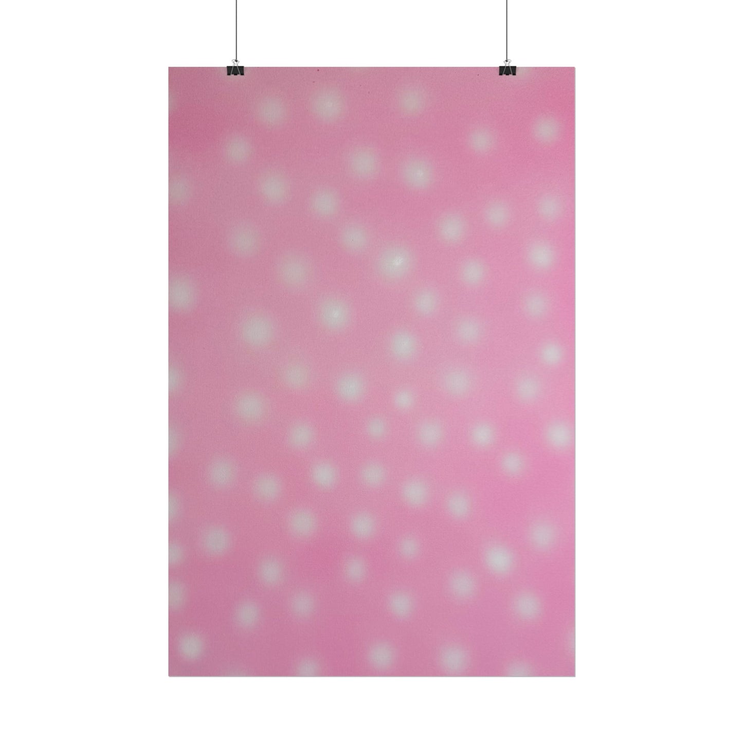 "strawberry swirl polka dot" airbrush rolled print