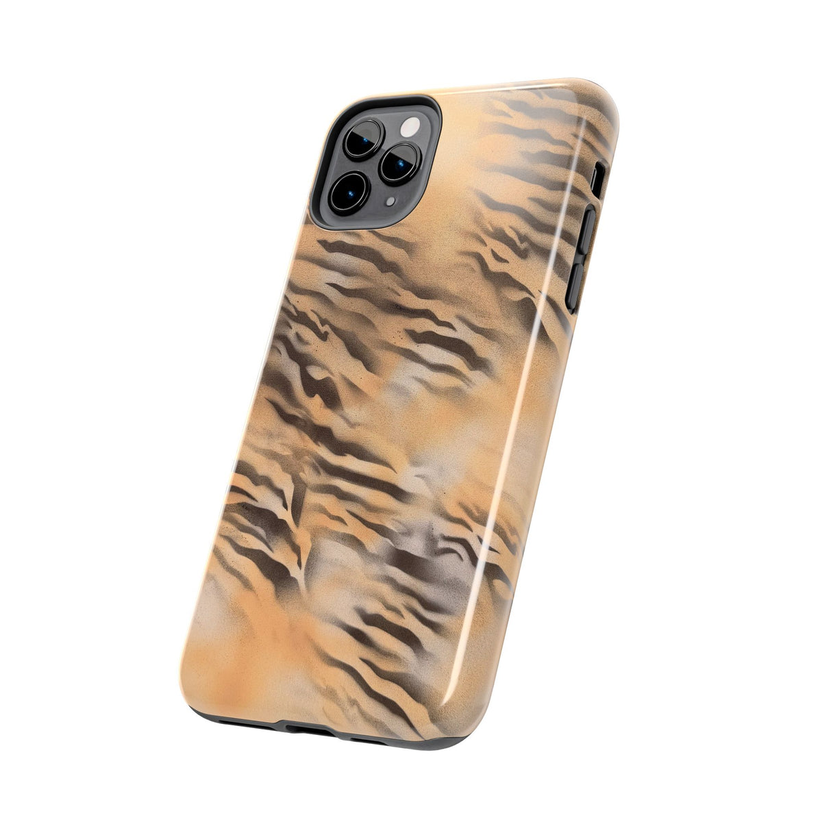 neutral tiger airbrush iPhone case