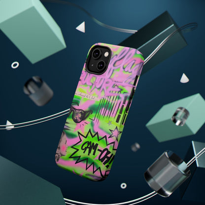 MagSafe "green camo" airbrush iPhone case