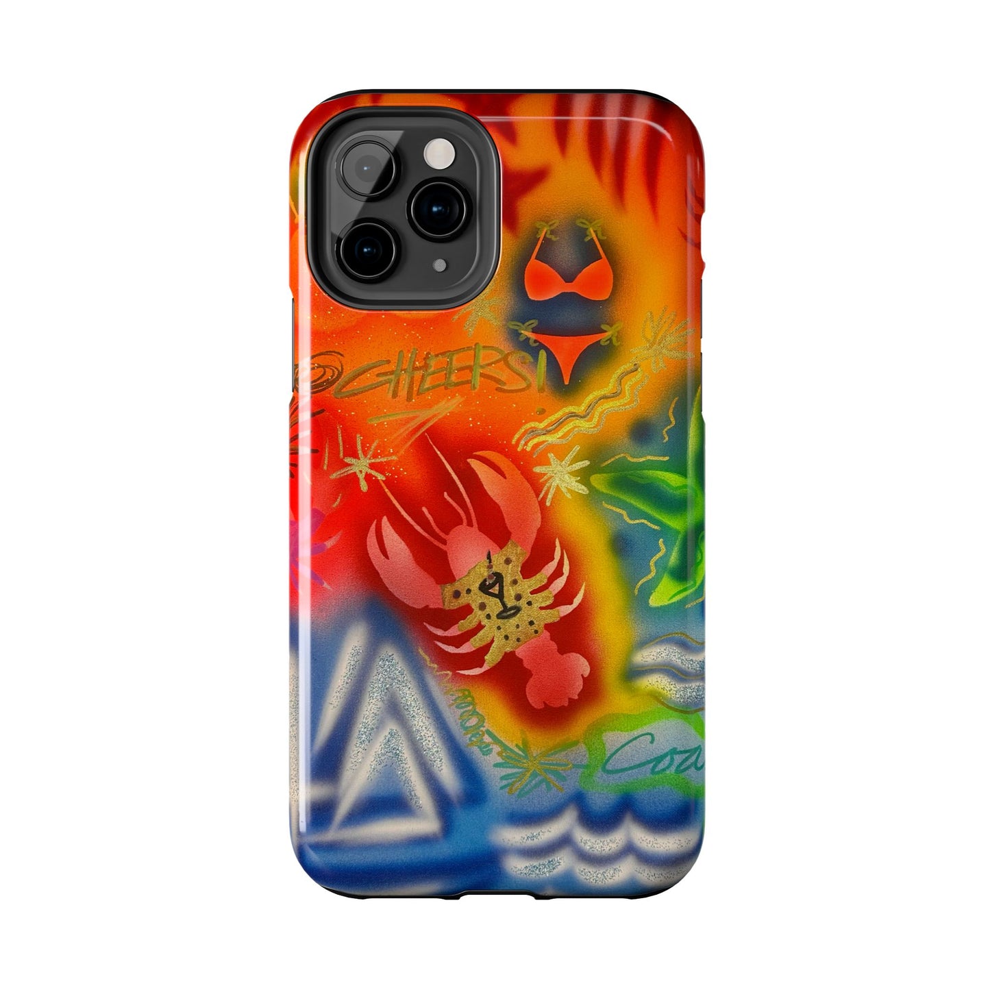 "tipsy lobster" airbrush iPhone case
