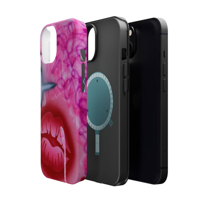 MagSafe limited edition "glitter aura" airbrush iPhone case