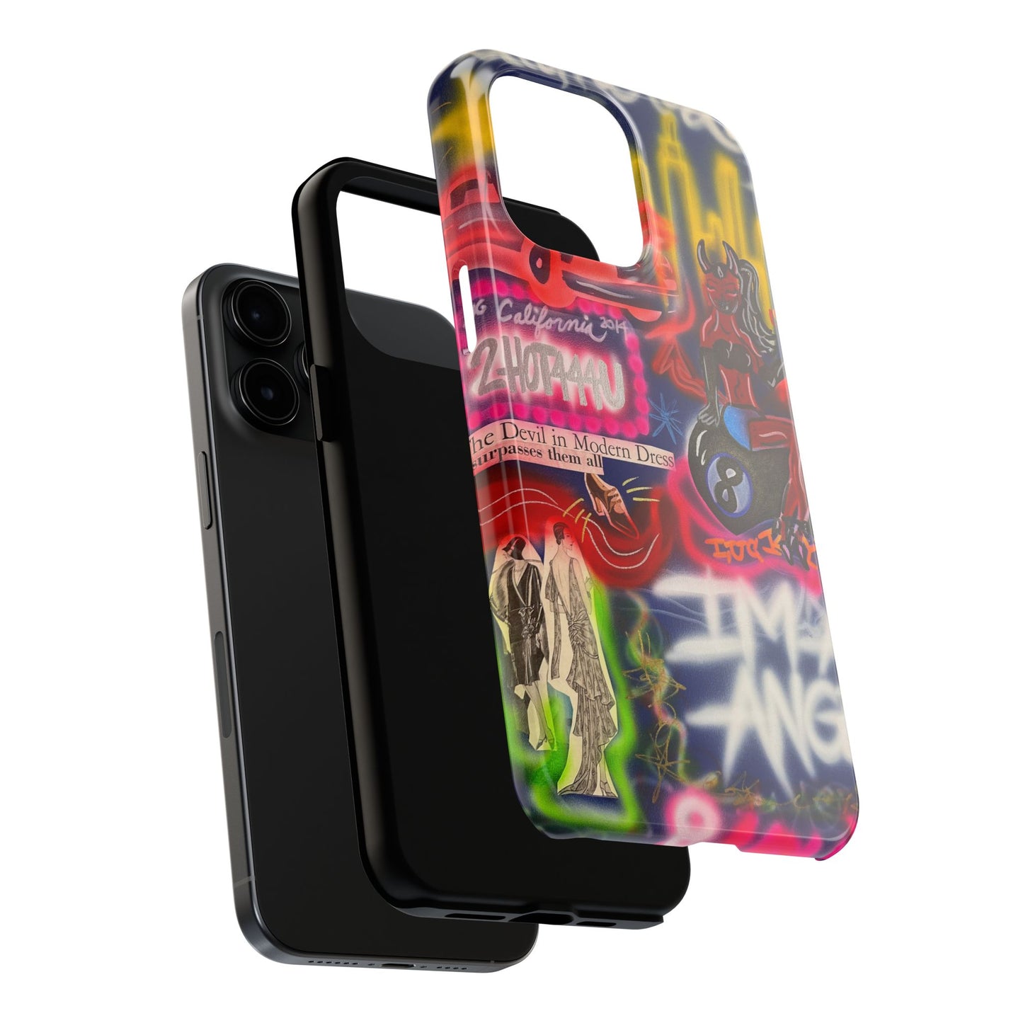 "im an angel" airbrush iPhone case