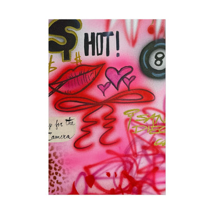 "IT girl" airbrush rolled print