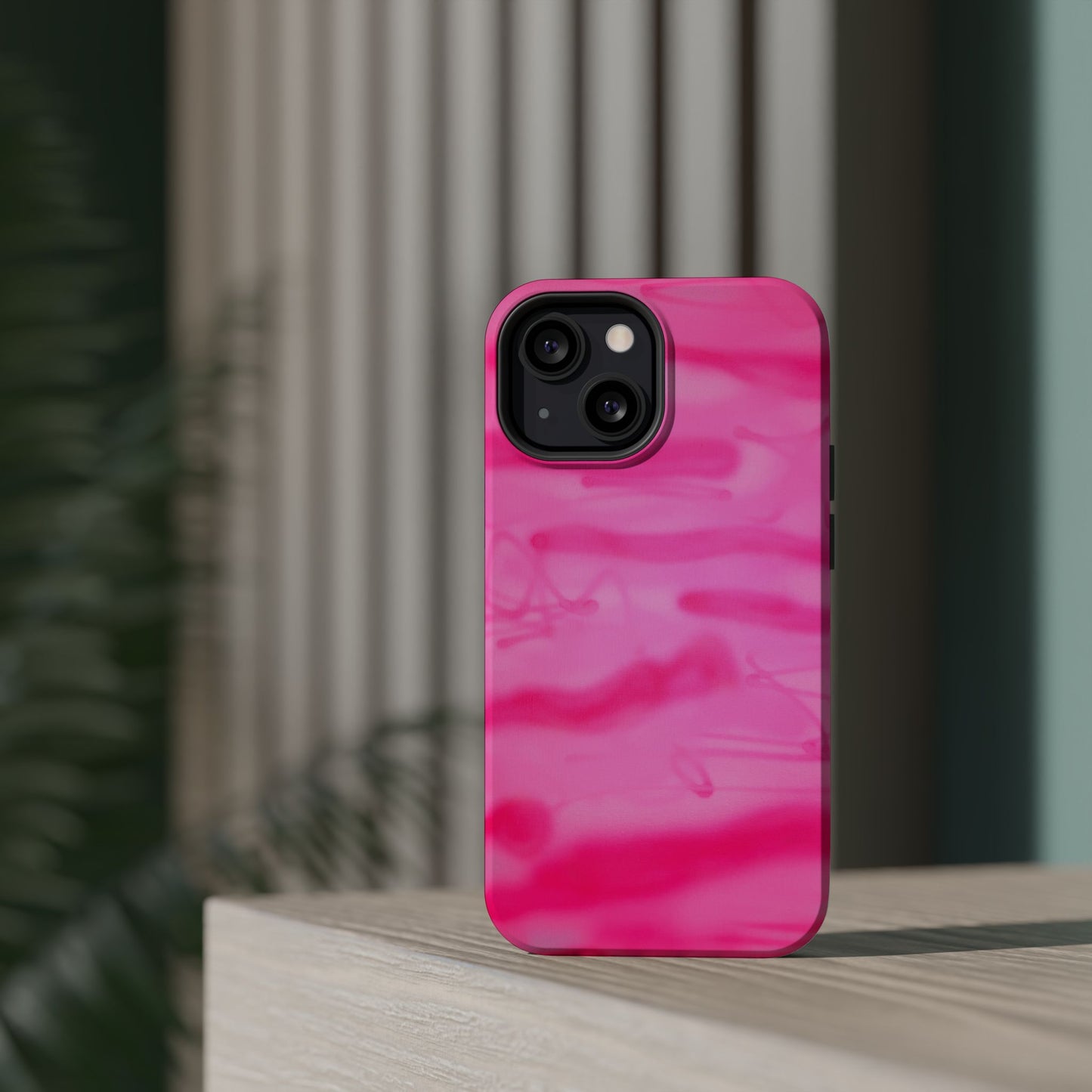 MagSafe "pink camo" airbrush iPhone case