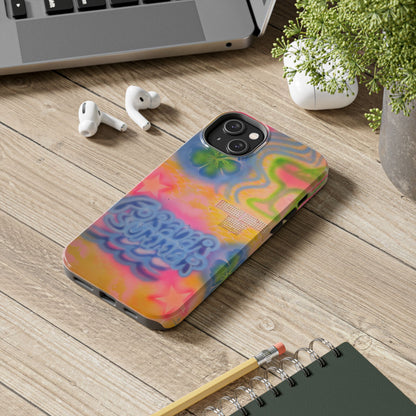 "forever summer" airbrush iPhone case