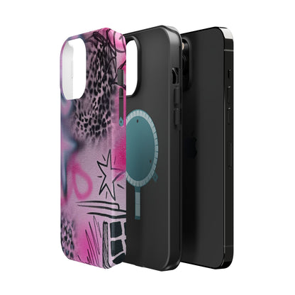 MagSafe "onyx cheetah" Airbrush iPhone Hülle