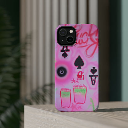 MagSafe "lucky ace" airbrush iPhone case