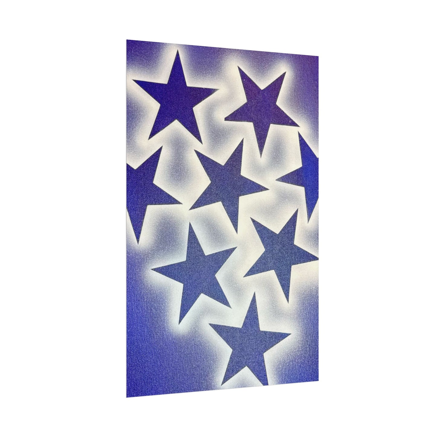 "frosted galaxy" airbrush rolled print
