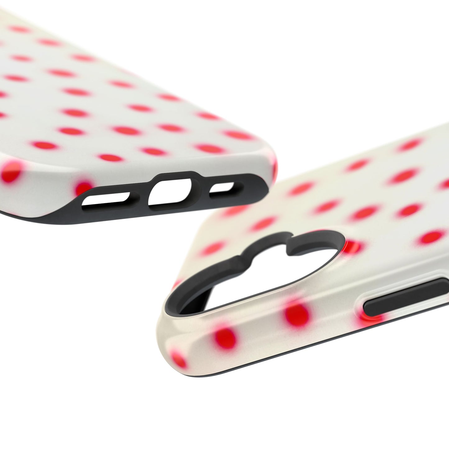 MagSafe "vanilla cherry polka dot" airbrush iPhone case
