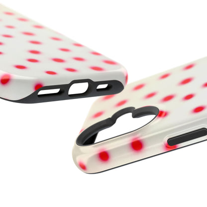 MagSafe "vanilla cherry polka dot" airbrush iPhone case
