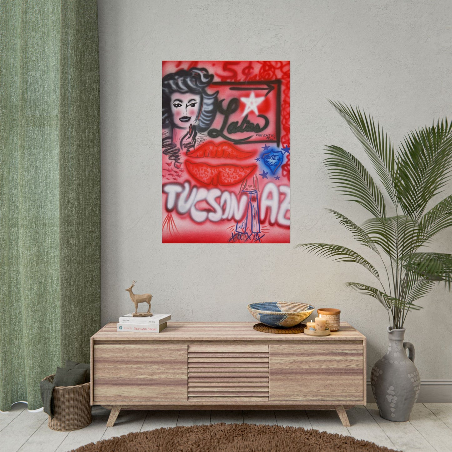 "tucson, az" airbrush rolled print