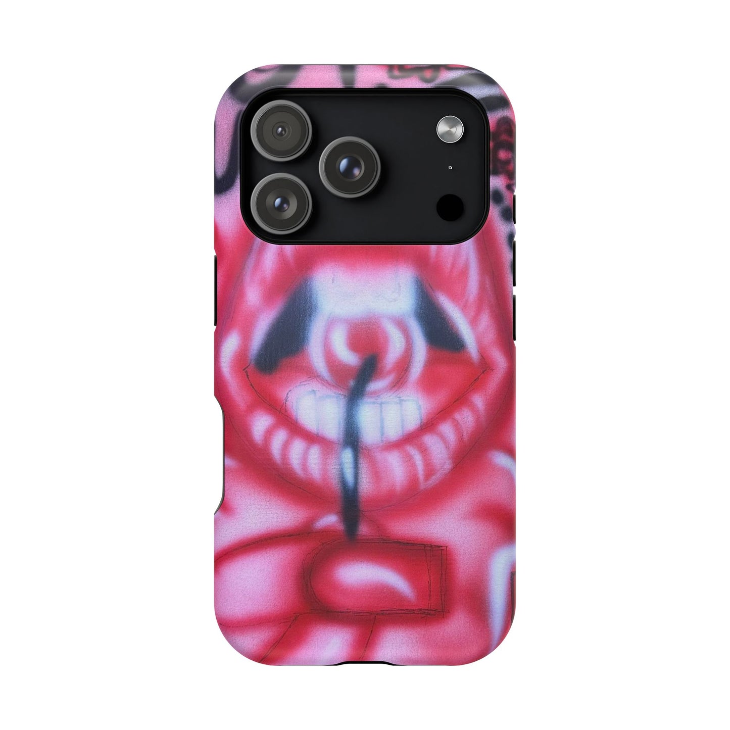 MagSafe "be happy, go lucky" Airbrush-iPhone-Hülle