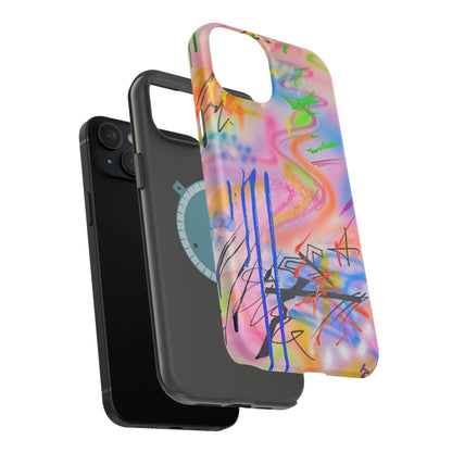 MagSafe "neon haze" airbrush iPhone case