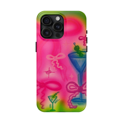 "bow martini" airbrush iPhone case