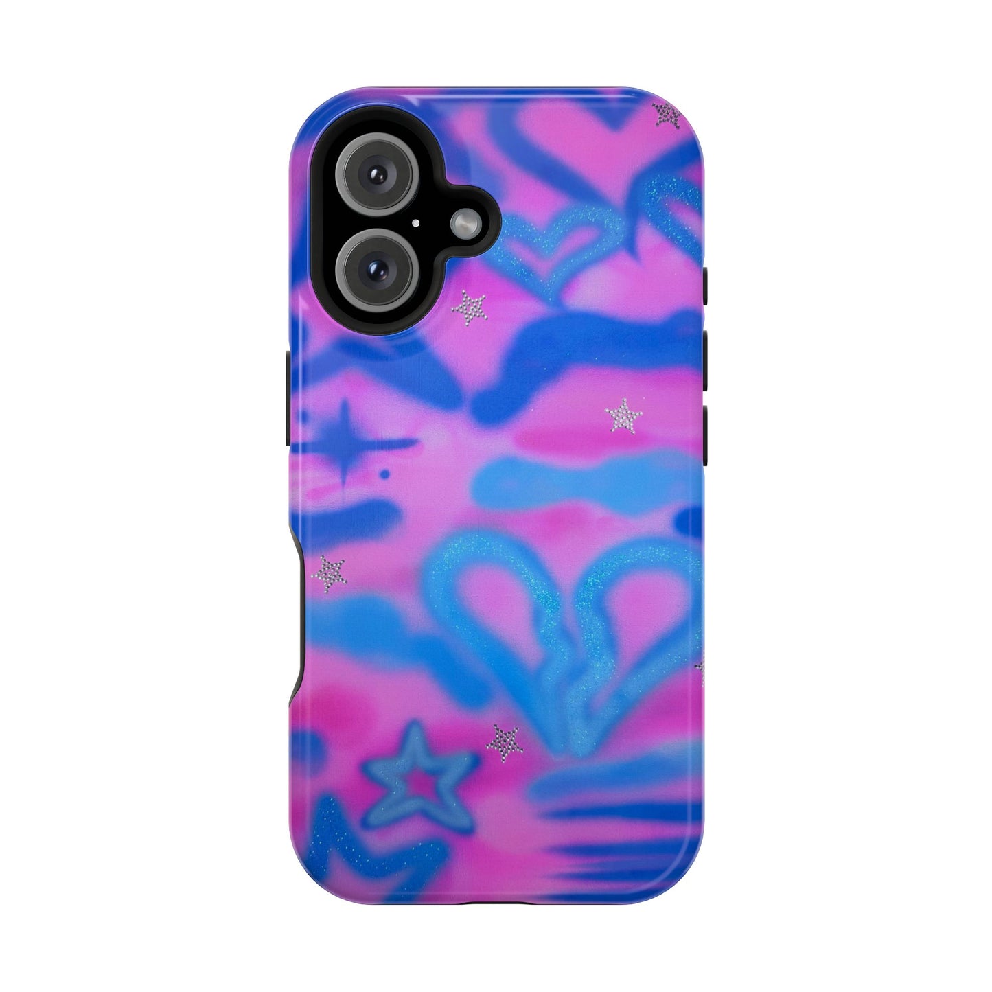 MagSafe "blue camo" airbrush iPhone case