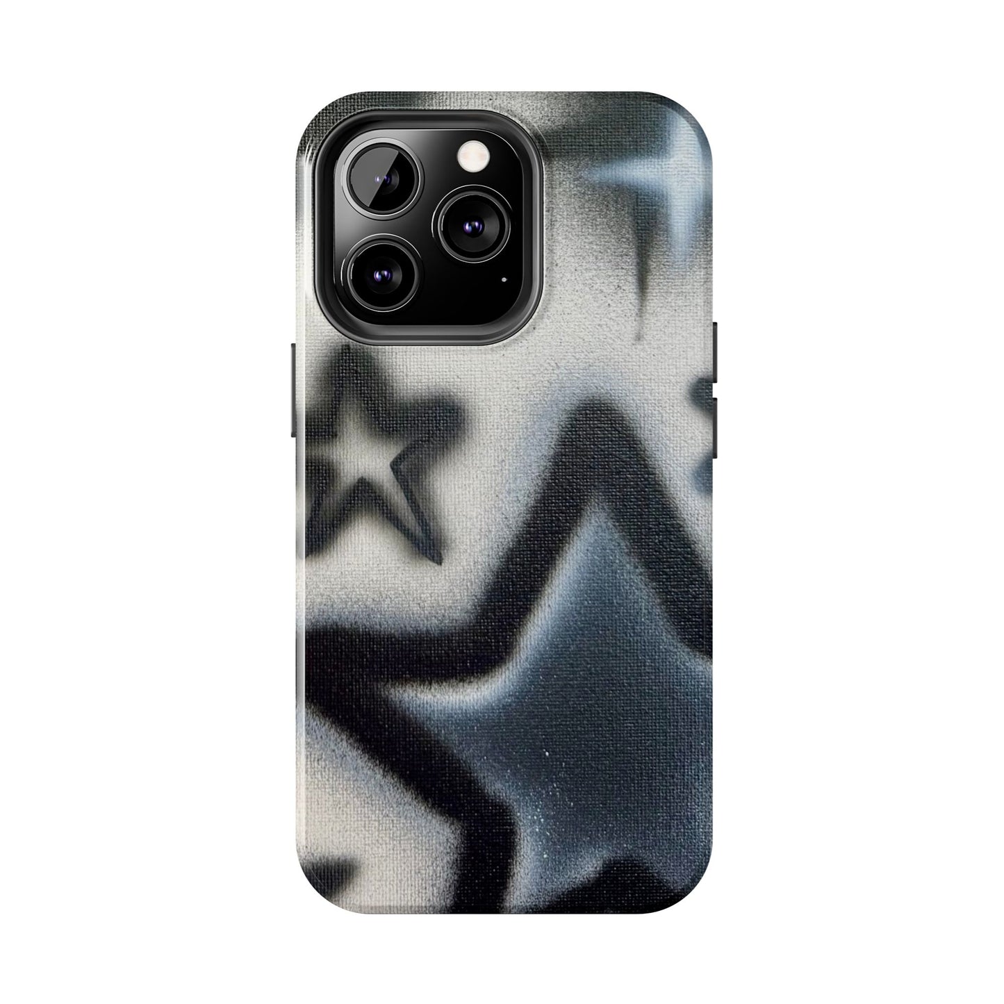 "black & white stars" airbrush iPhone case
