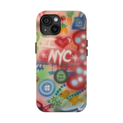 "i <3 NYC" airbrush iPhone case