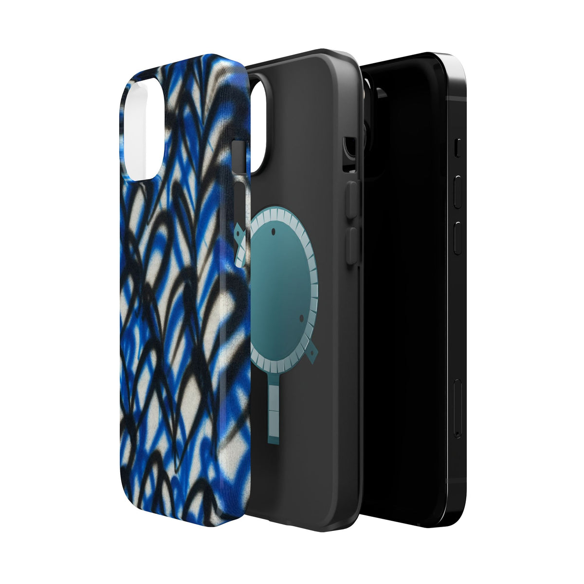 MagSafe "abstract hearts" airbrush iPhone case