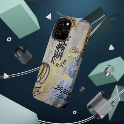 MagSafe "golden glacier" airbrush iPhone case