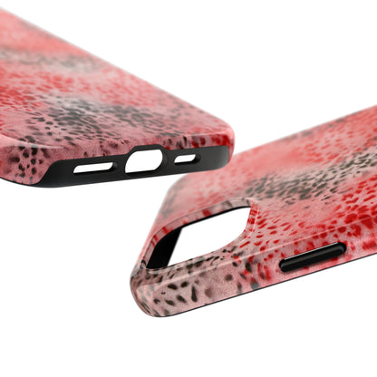 "red cheetah" airbrush iPhone case