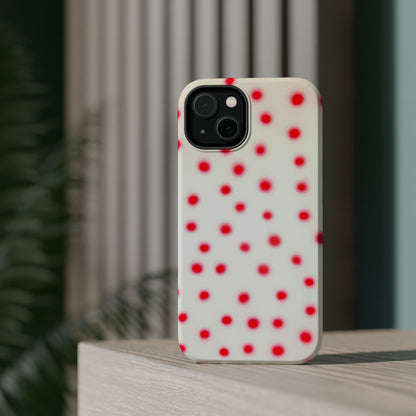 MagSafe "vanilla cherry polka dot" airbrush iPhone case