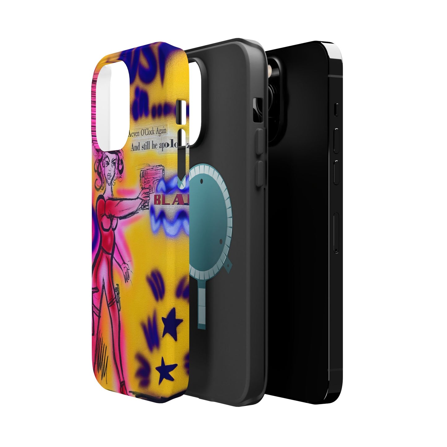 MagSafe „Spiraling Thoughts“ Airbrush iPhone Hülle