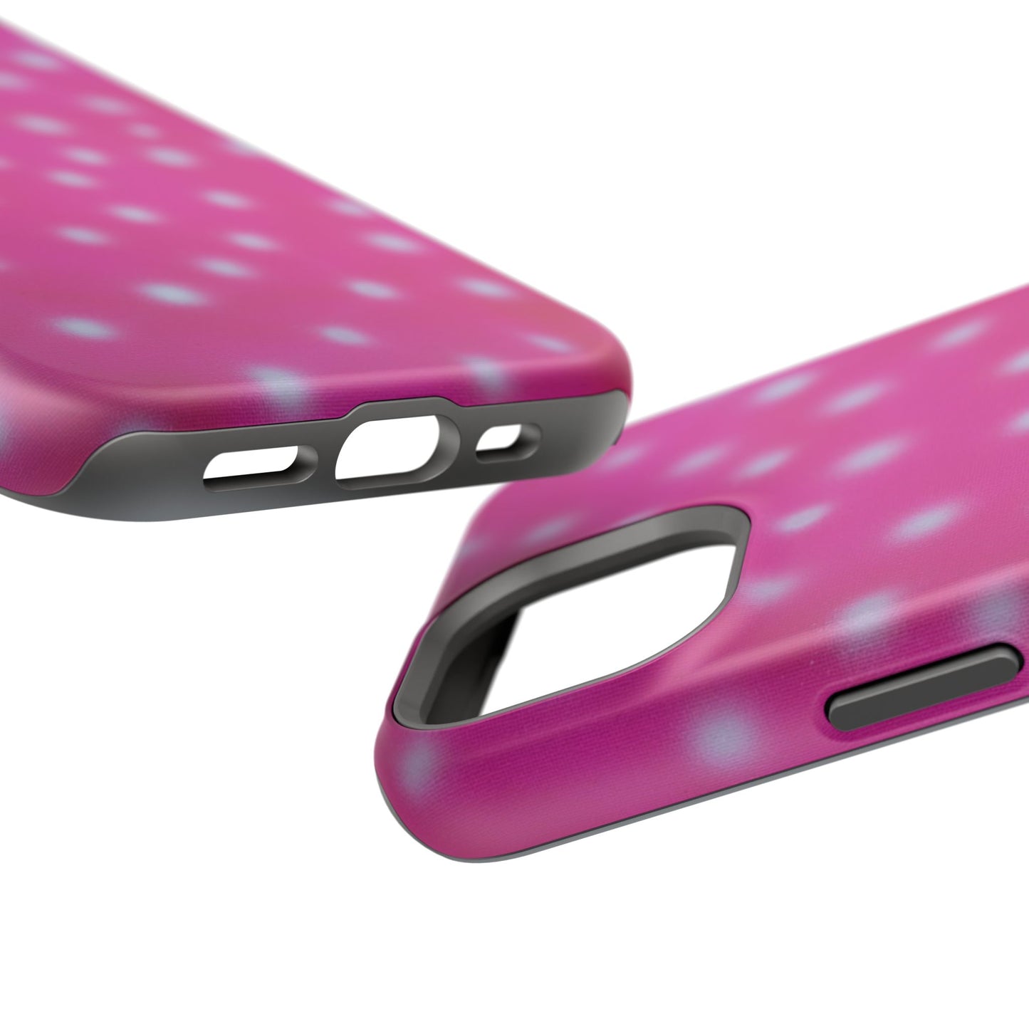MagSafe "bubblegum polka dot" airbrush iPhone case