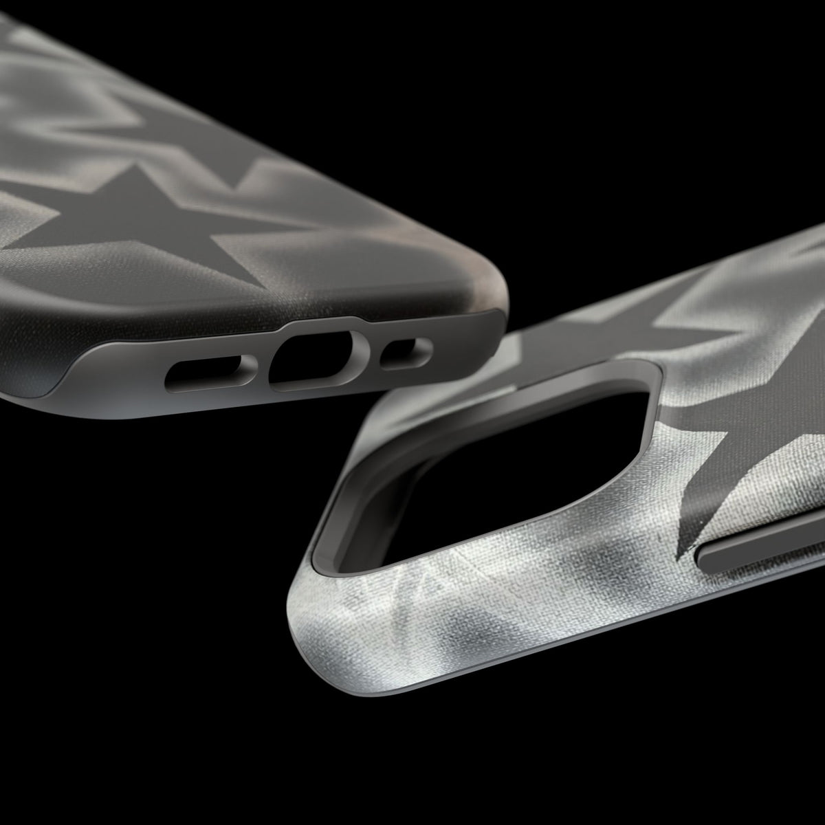 MagSafe "chrome stars" airbrush iPhone case