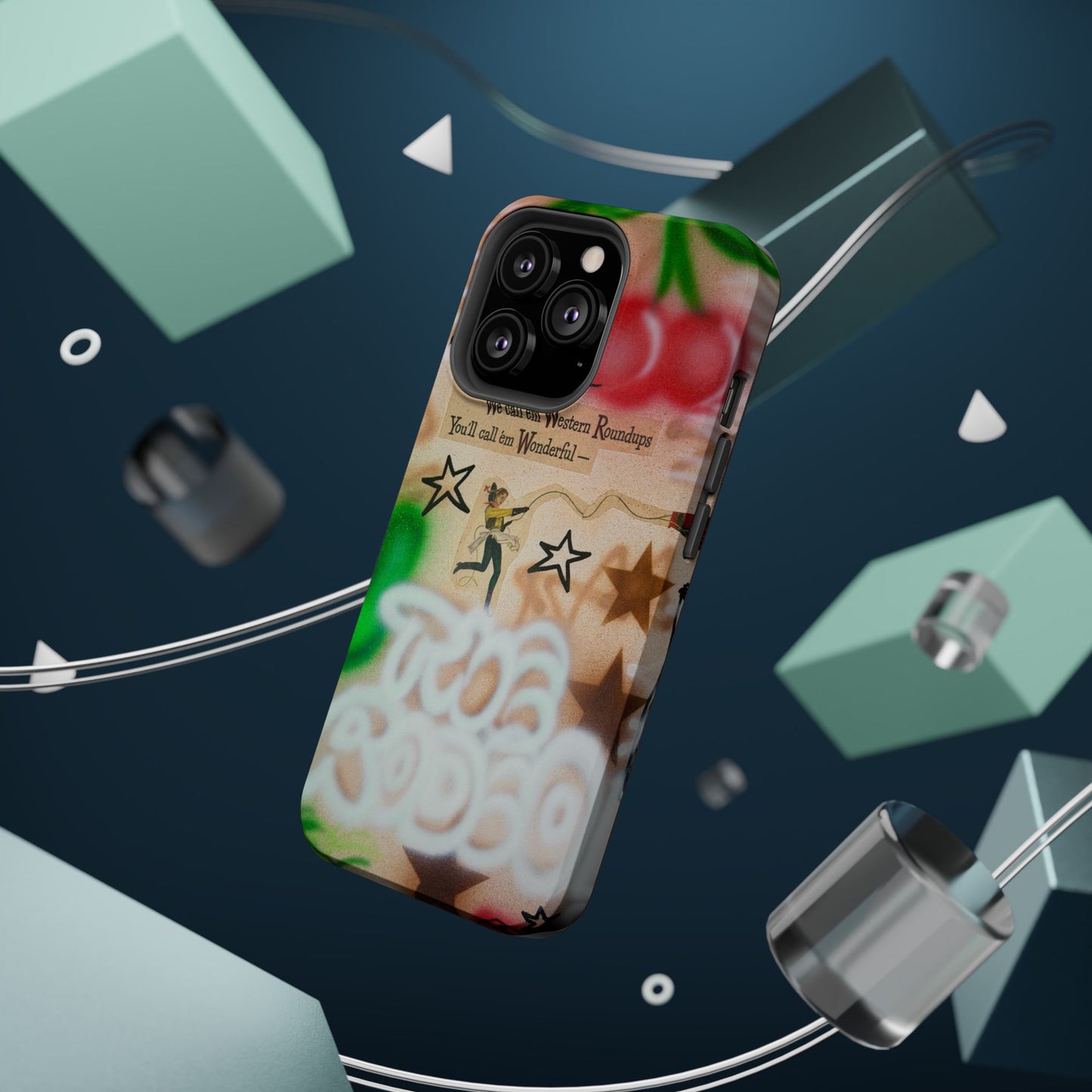 MagSafe "the rodeo" airbrush iPhone case