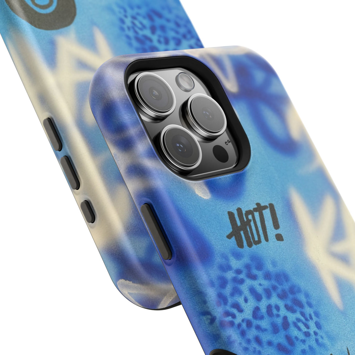 MagSafe "brilliant blues" airbrush iPhone case