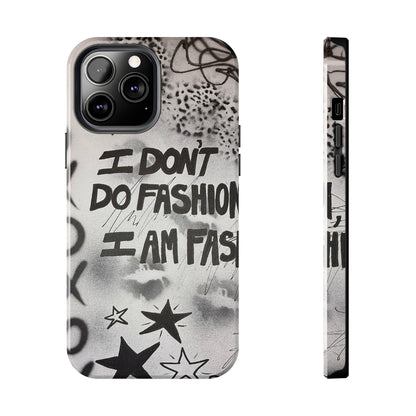 "i am fashion" airbrush iPhone case