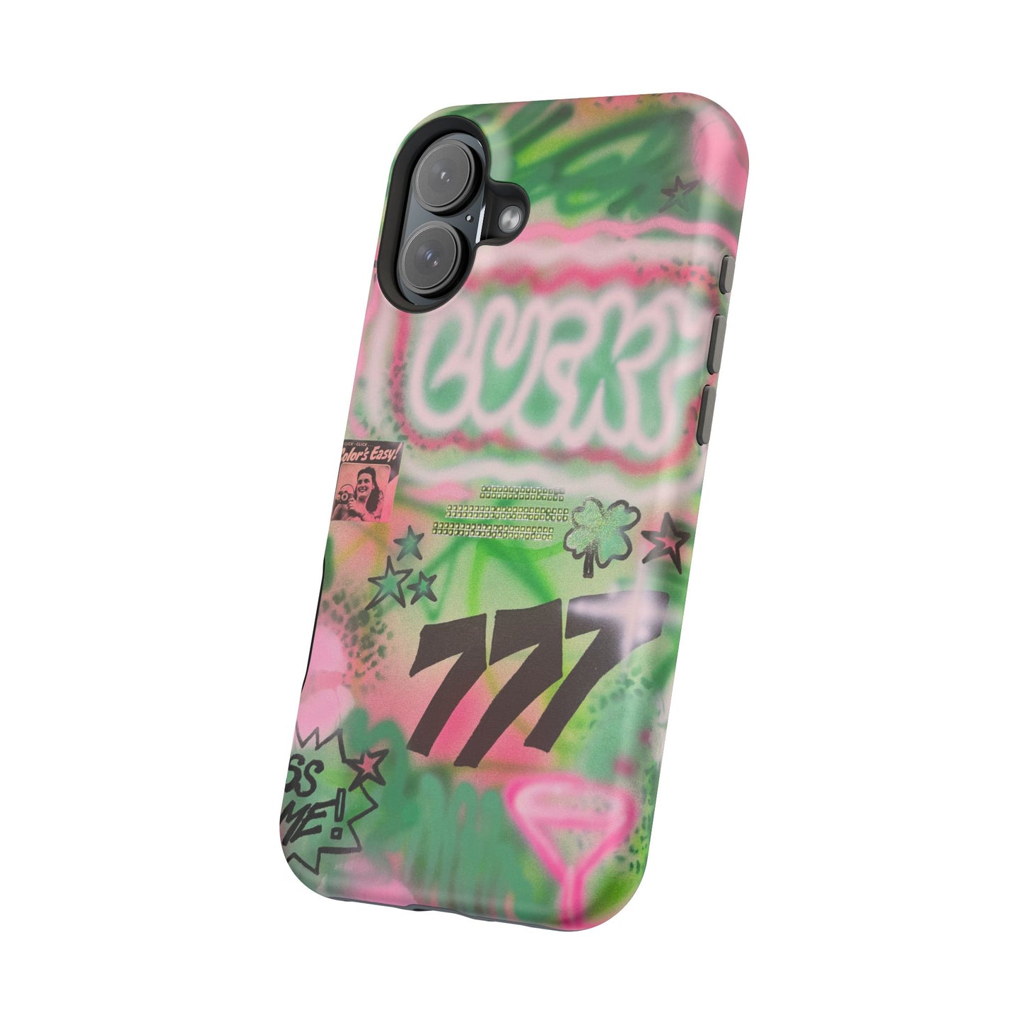 MagSafe "so lucky" airbrush iPhone case