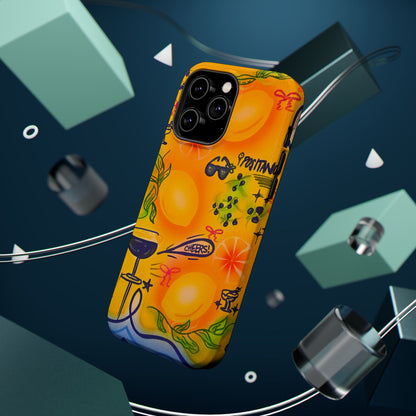 MagSafe Airbrush iPhone Hülle „citrus coastline“