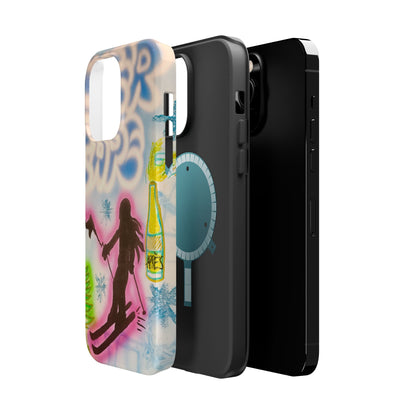 MagSafe "winter escape" airbrush iPhone case