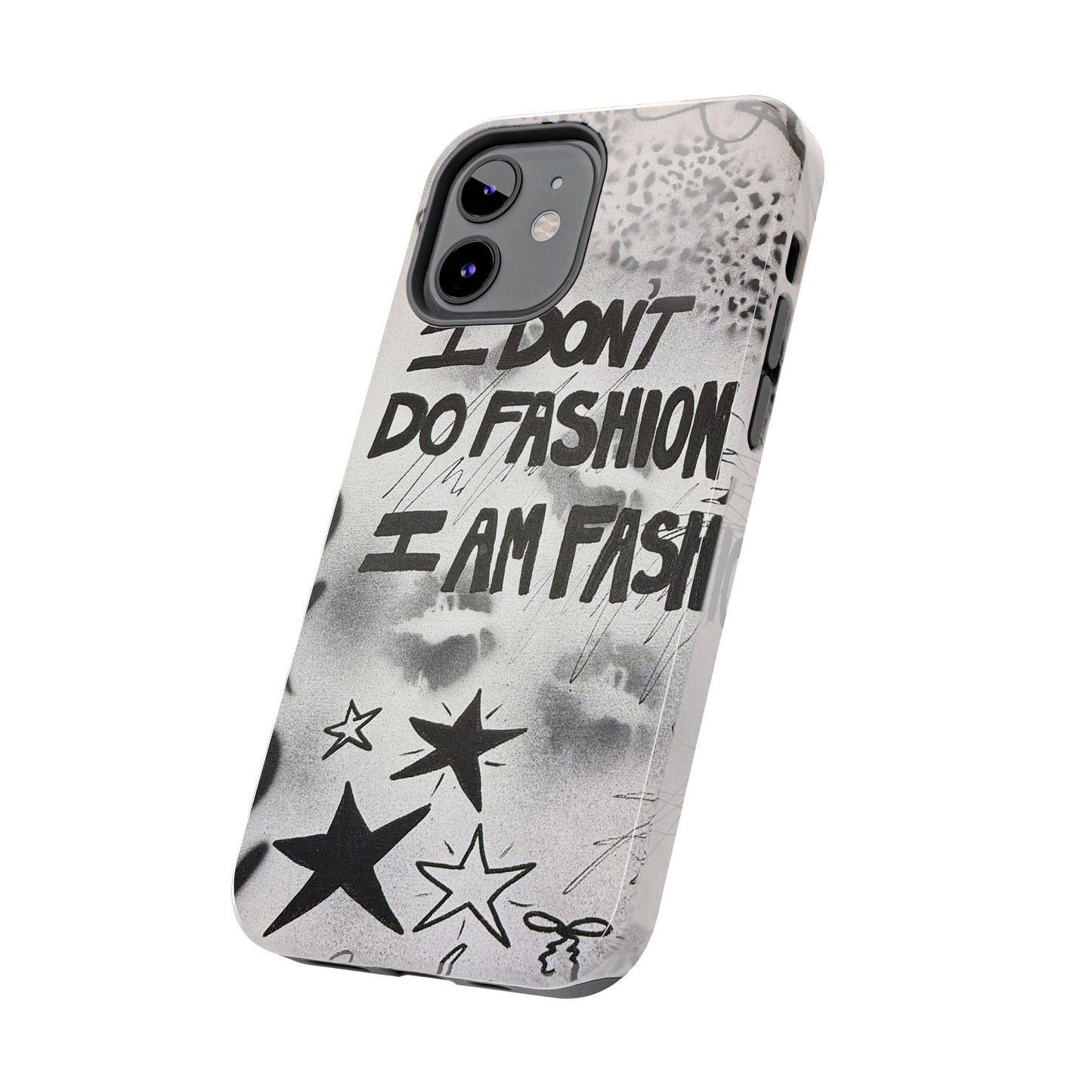 "i am fashion" airbrush iPhone case