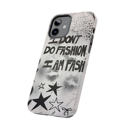 "i am fashion" airbrush iPhone case