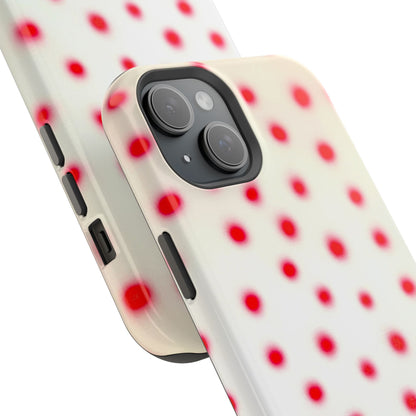 MagSafe "vanilla cherry polka dot" airbrush iPhone case