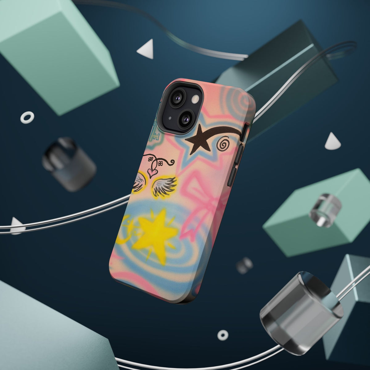 MagSafe "star energy" airbrush iPhone case