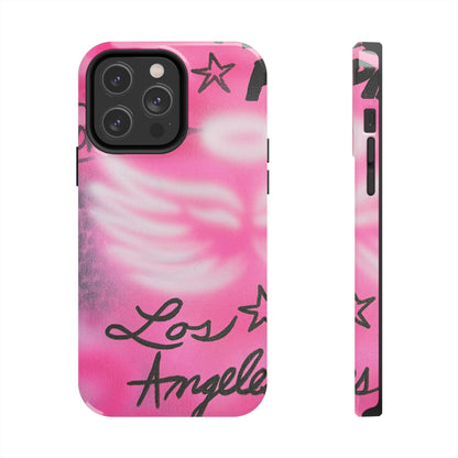 "pink angel wings" airbrush iPhone case