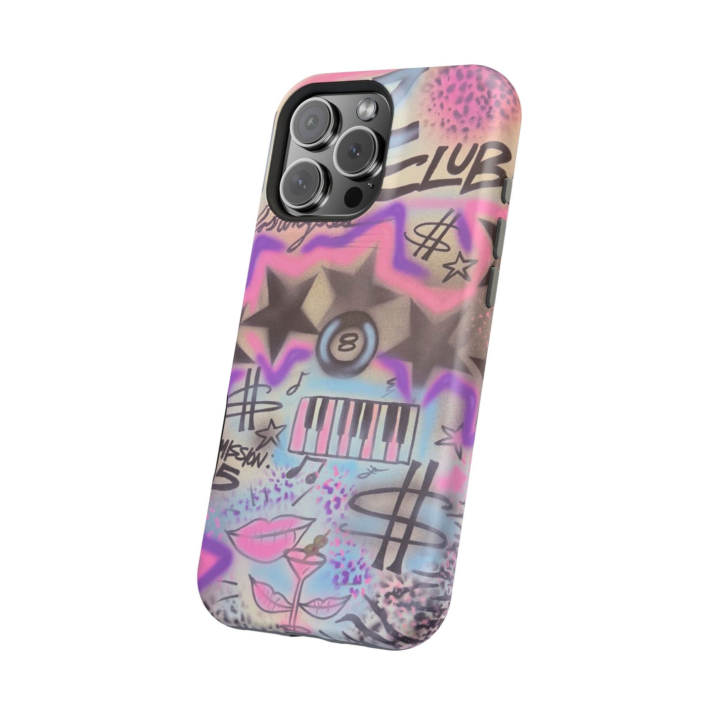 MagSafe "jazz club" airbrush iPhone case