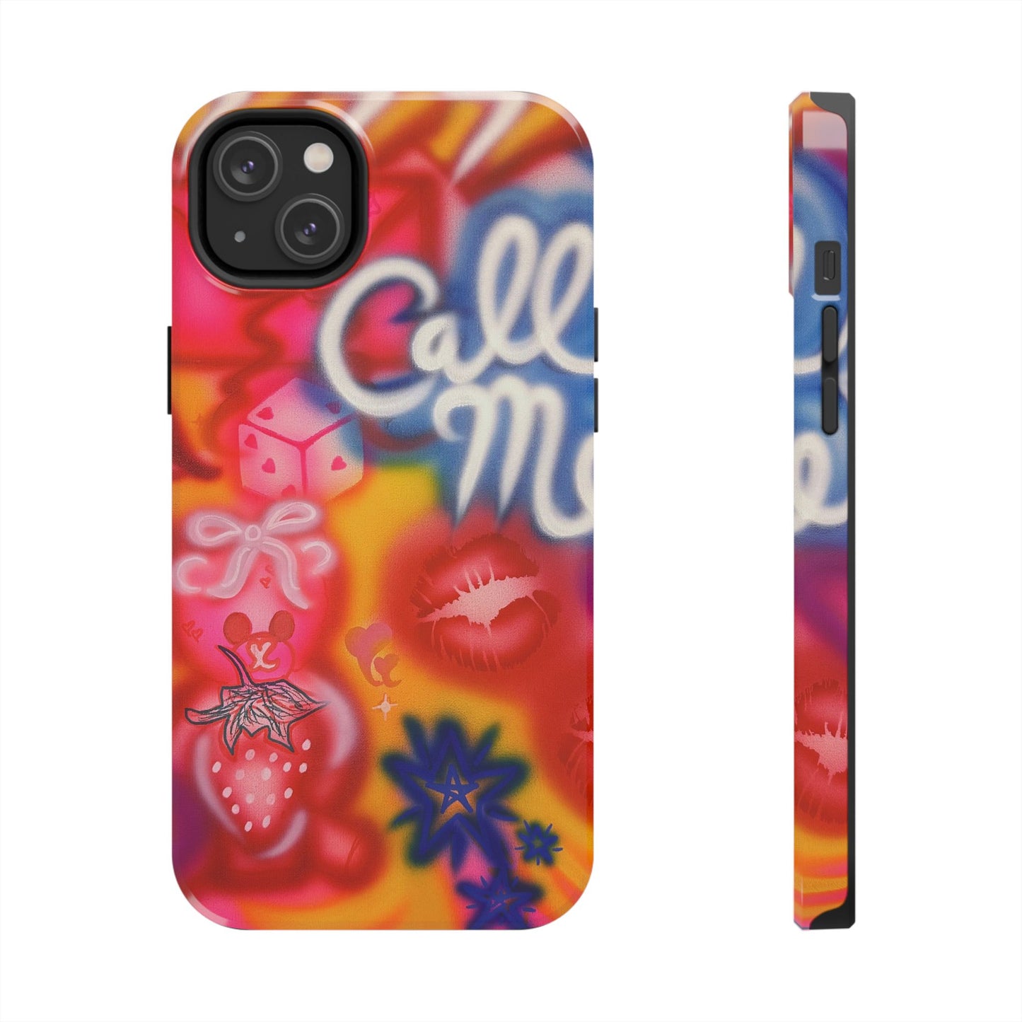 "CALL ME!" airbrush iPhone case